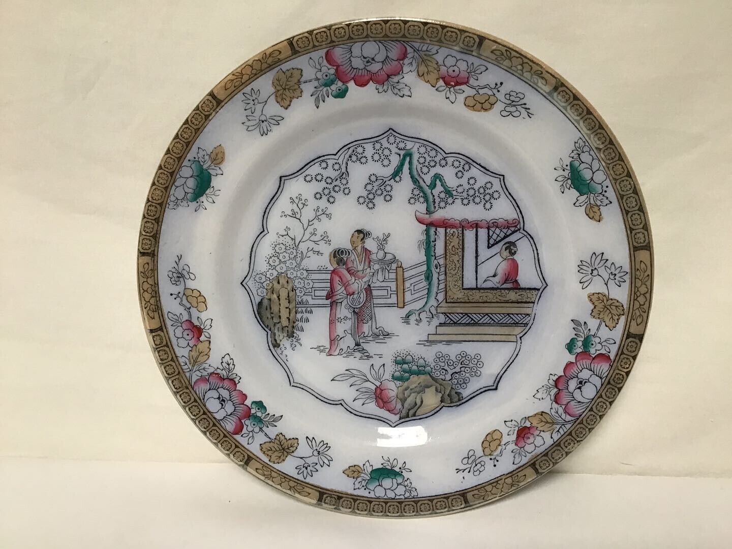 DD52  Vintage Antique Circa 1870 Set Of 11 Collectible Rare Porcelain Plate
