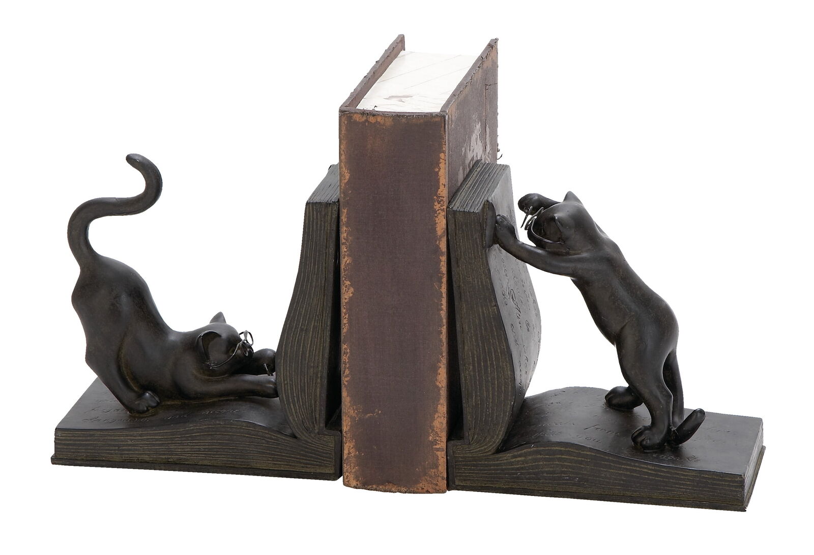 Reading Cat Polystone Bookends (Set of 2)