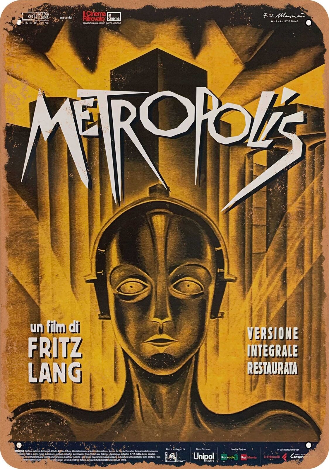 Metal Sign - Metropolis (1927) 4 - Vintage Look