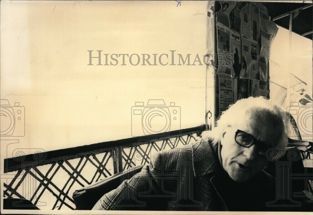 1974 Wirephoto Rene Dumont ecologist agricultural specialist author 6.5X9.25