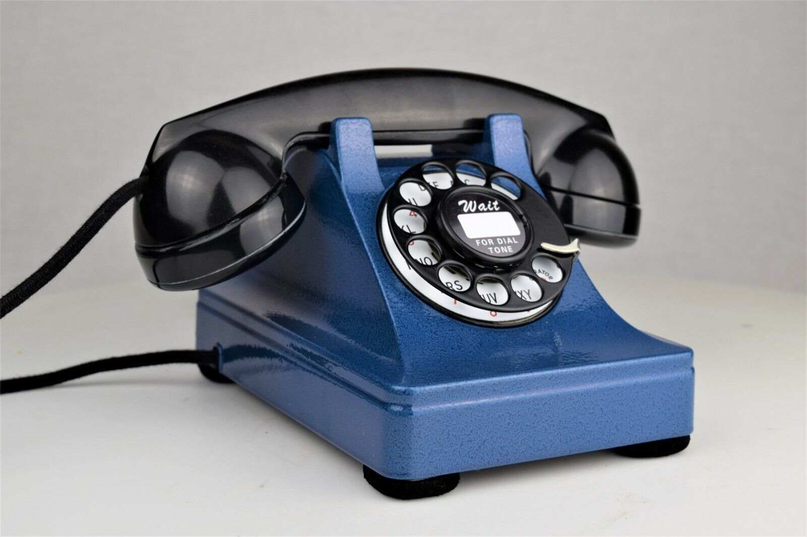 Vintage Fully Refurbished & Working Western Electric Blue 302 Rotary Telephone 