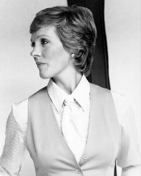 Julie Andrews 1970's portrait in shirt tie and waistcoat 4x6 photo inch