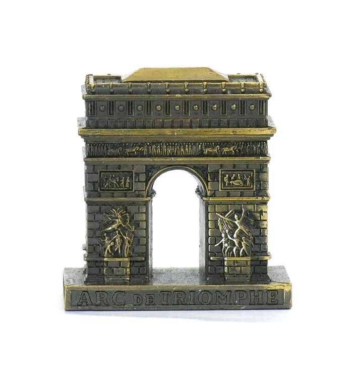 Arc de Triomphe French Statue, Metal Souvenir from Online Paris Gift Shop
