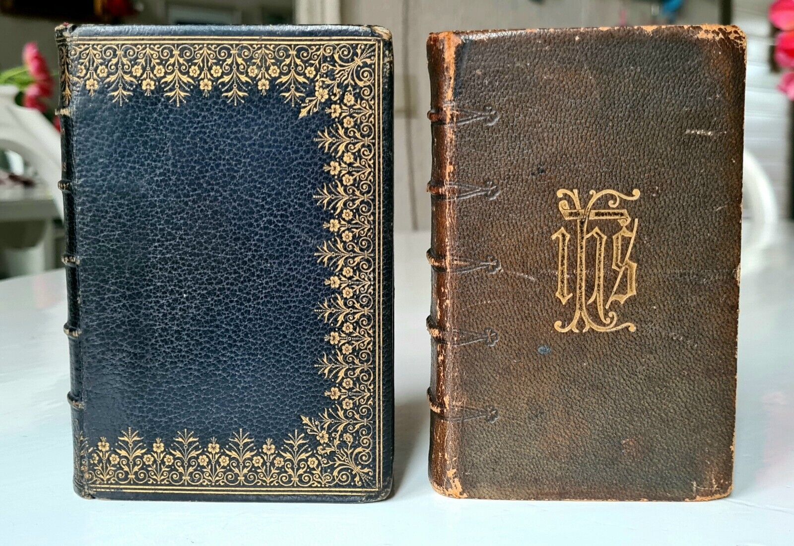 Old & rare Book of Hours & prayerbook,  in beautiful bindings,  19th century