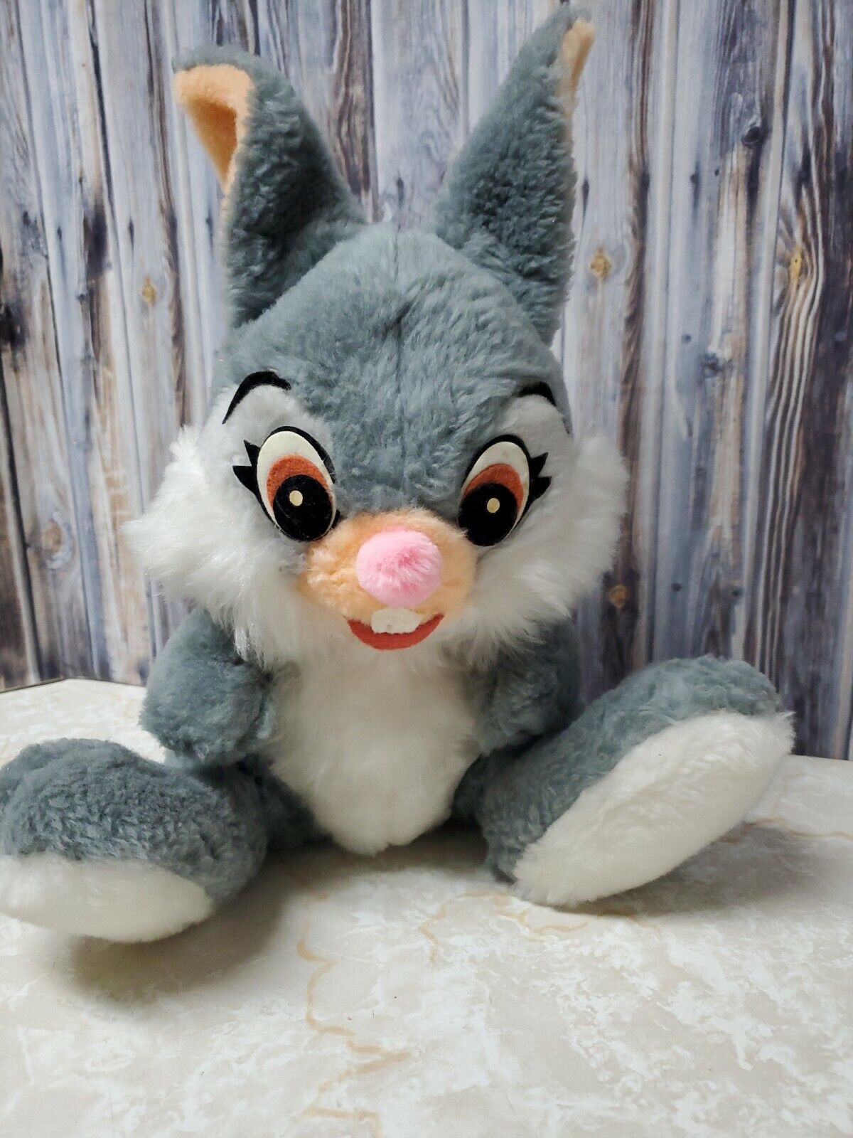 Vintage Walt Disney Characters Bambi\'s Thumper Stuffed Animal Made in USA Plush 