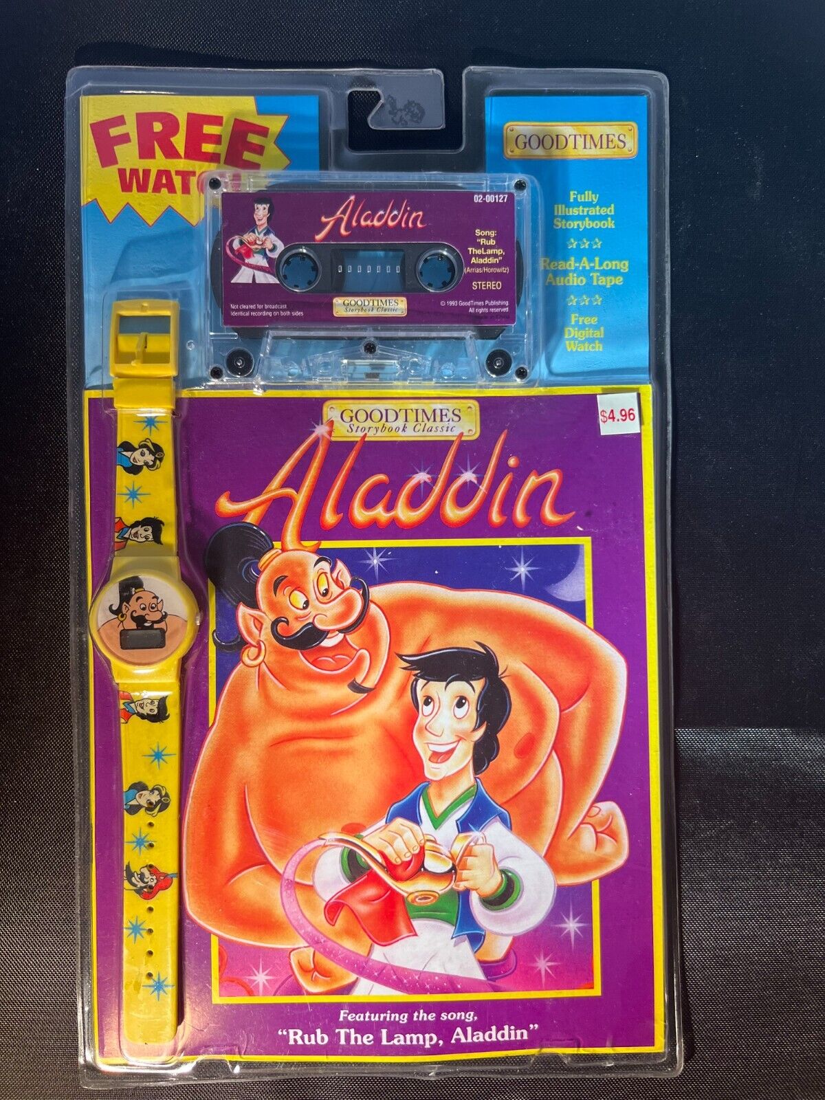 Aladdin Storybook Audio Tape And Watch Goodtimes Storybook Classic 1993 SEALED
