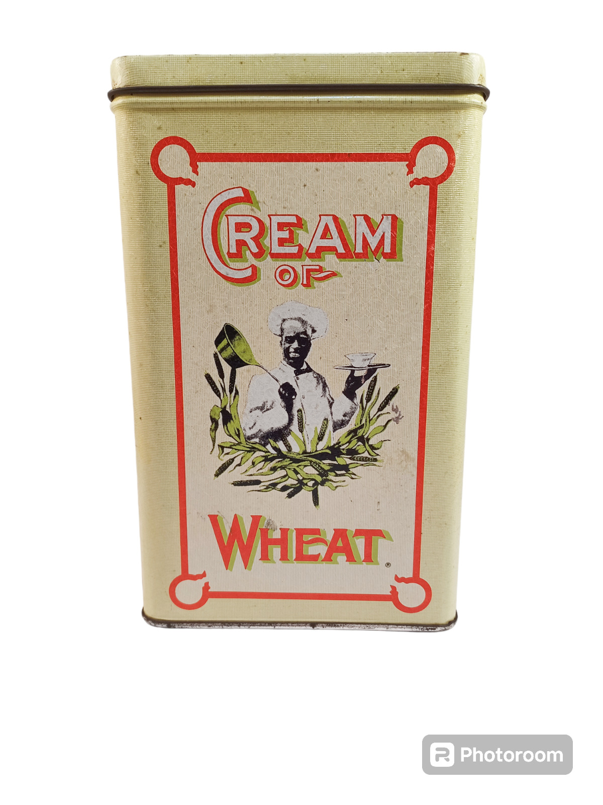 Vintage Cream of Wheat Tin 1984 Replica of 1924 advertisement. Unique retro tin