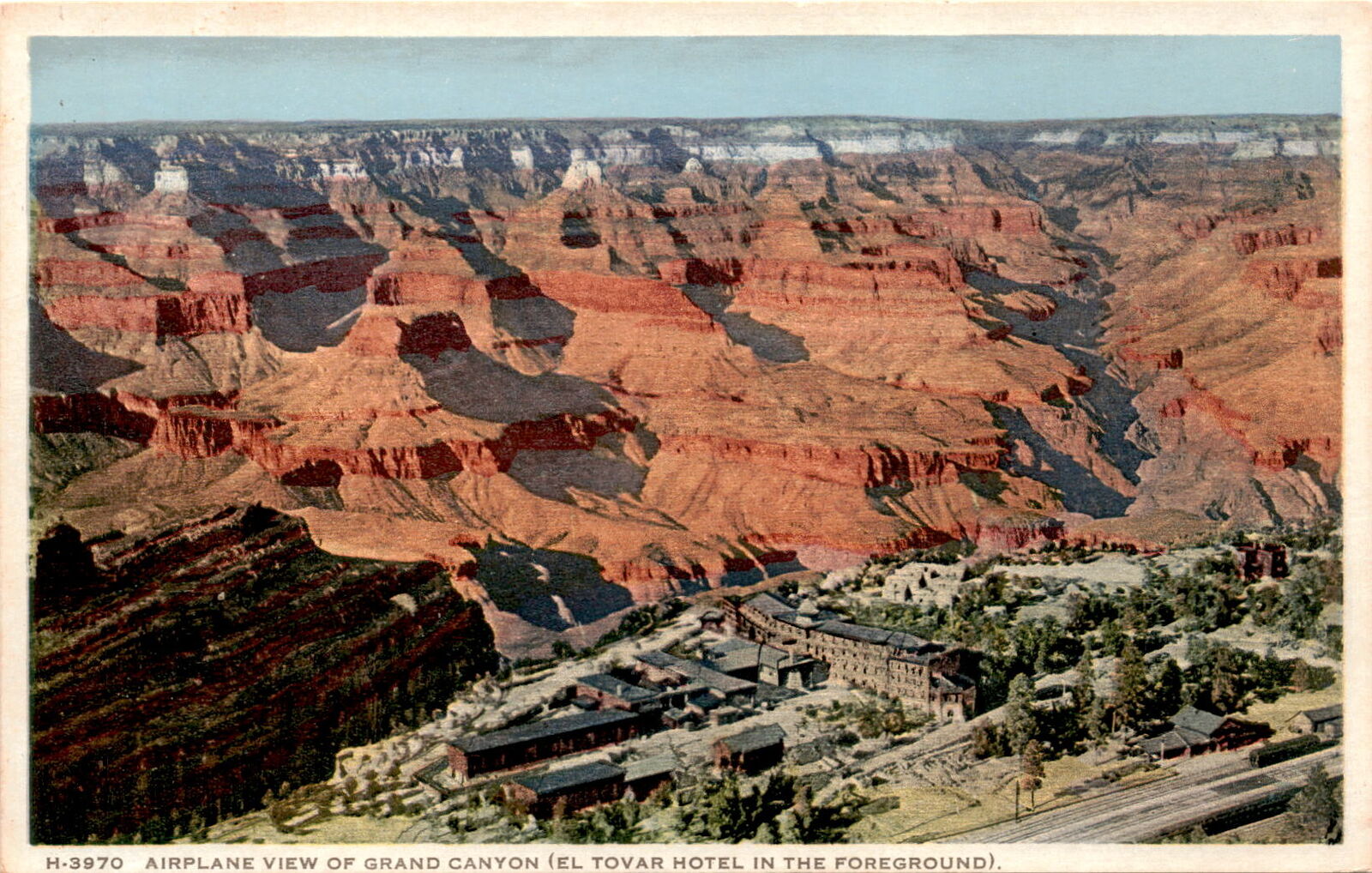 Grand Canyon, El Tovar Hotel, Colorado River, Arizona, USA, red rock, Postcard
