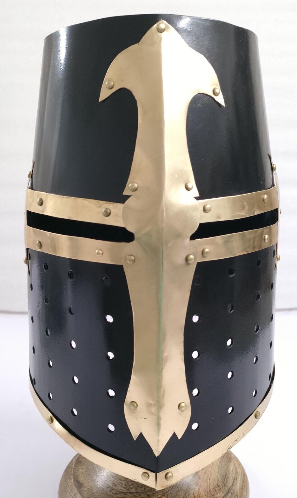 Medieval Crusader Metal Knight Helmets WITH LINER Wearable for Adult Costumes