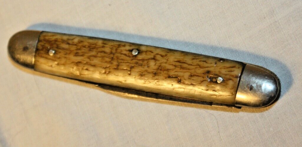 Vintage c.1920s  J.A Henckels 2 Blade Pen Knife  Germany Bone & Steel