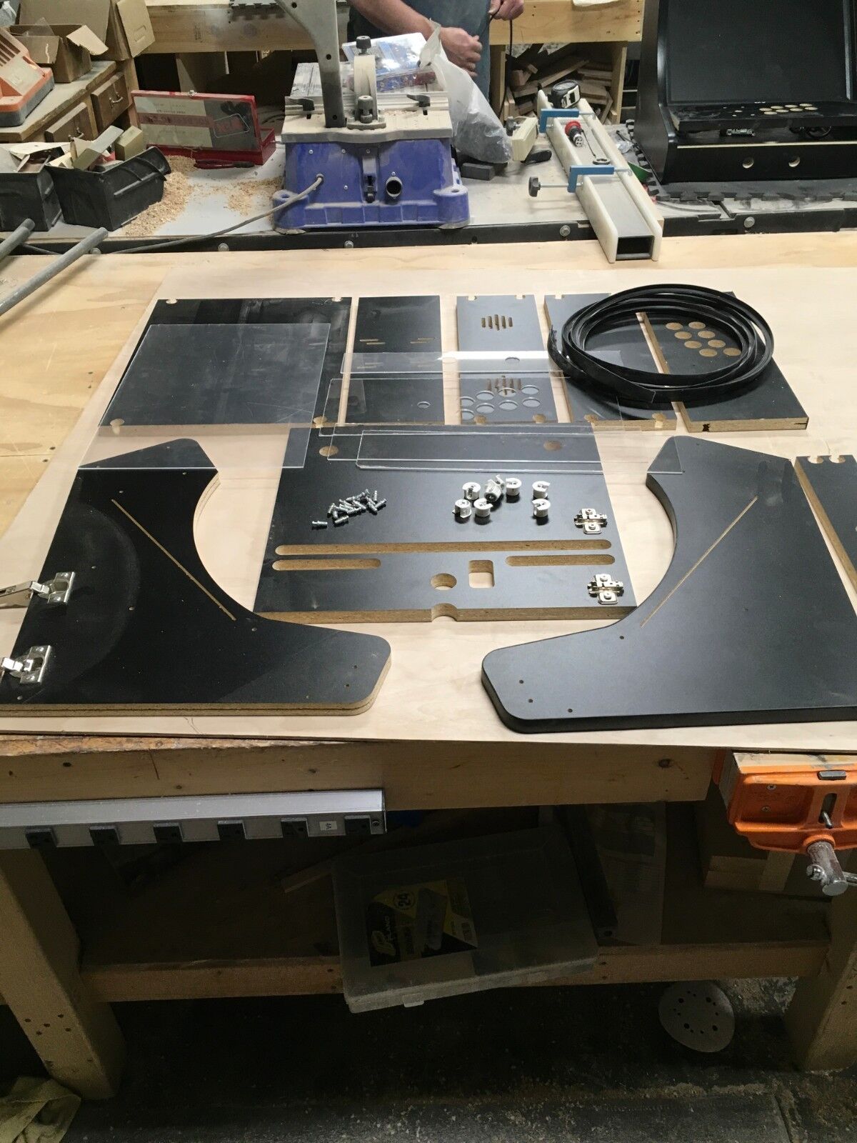 Extra Wide Bartop Arcade Cabinet Deluxe Kit - Easy Assembly, for 22\