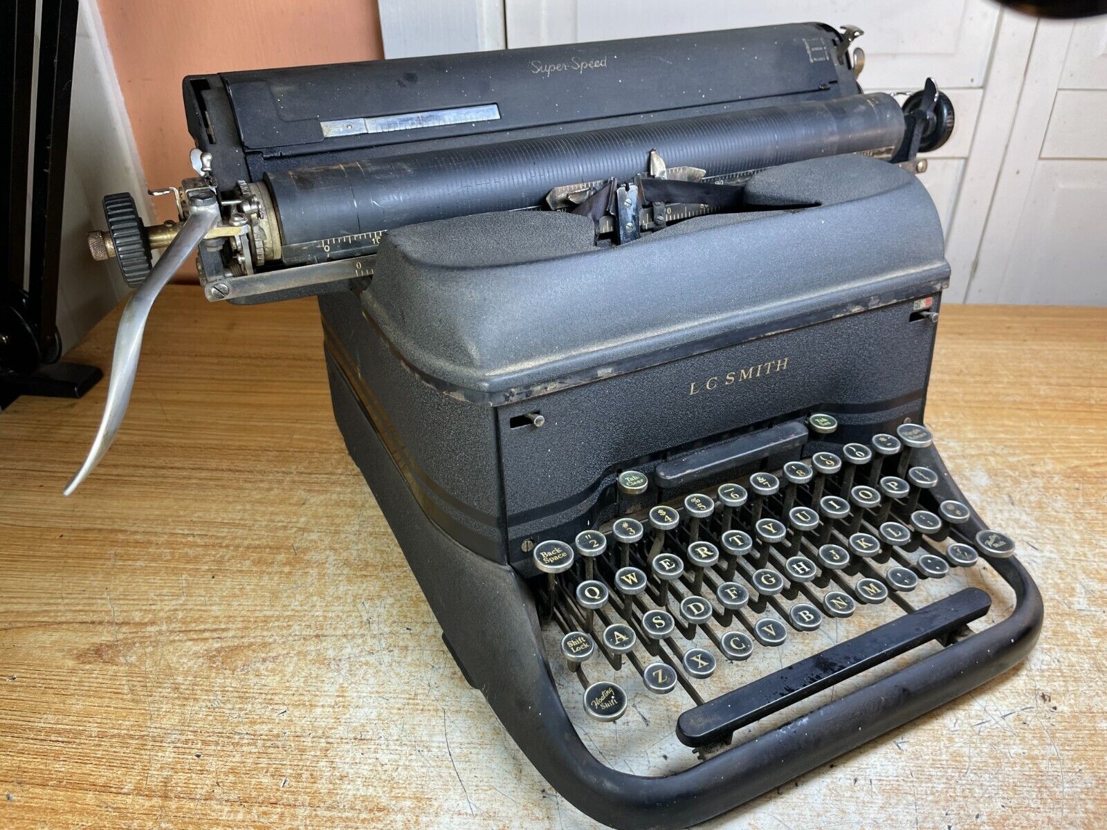 1940 LC Smith Super-Speed Working Vintage Desktop Typewriter w New Ink