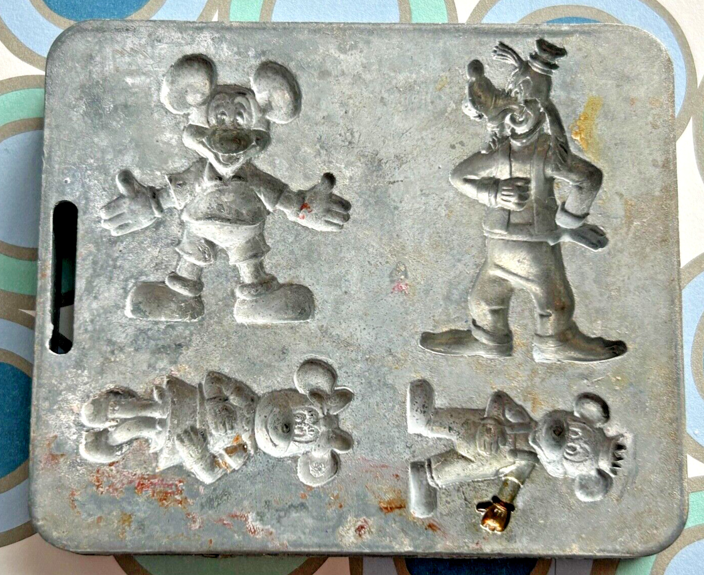 vtg 1960s Marx Toys Disney Doodle MOLD Mickey Mouse Goofy ++ chocolate disneykin