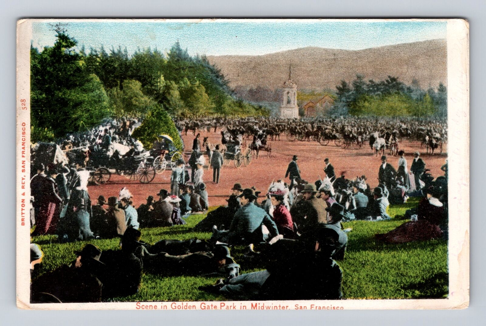 San Francisco CA-California, Scene in Golden Gate Park, Antique Vintage Postcard