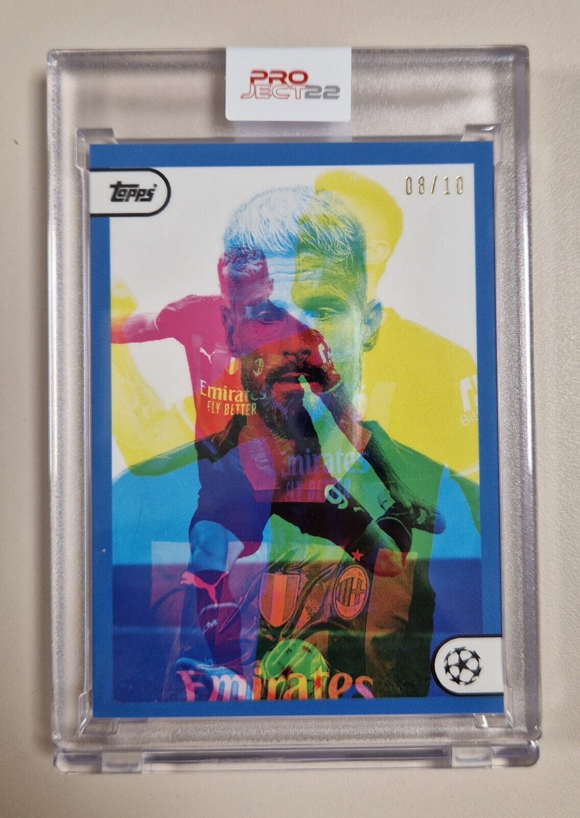 Topps Project 22 Artist Olivier Giroud By Aches Parallel 8/10 Sp