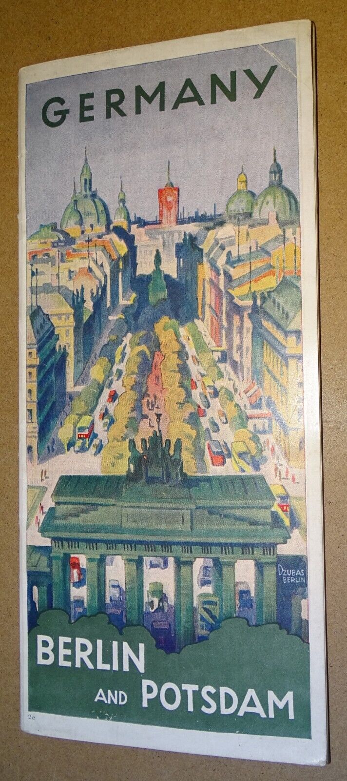Circa 1936 Germany & Potsdam Brochure Map & Guide (Berlin Olympics etc)