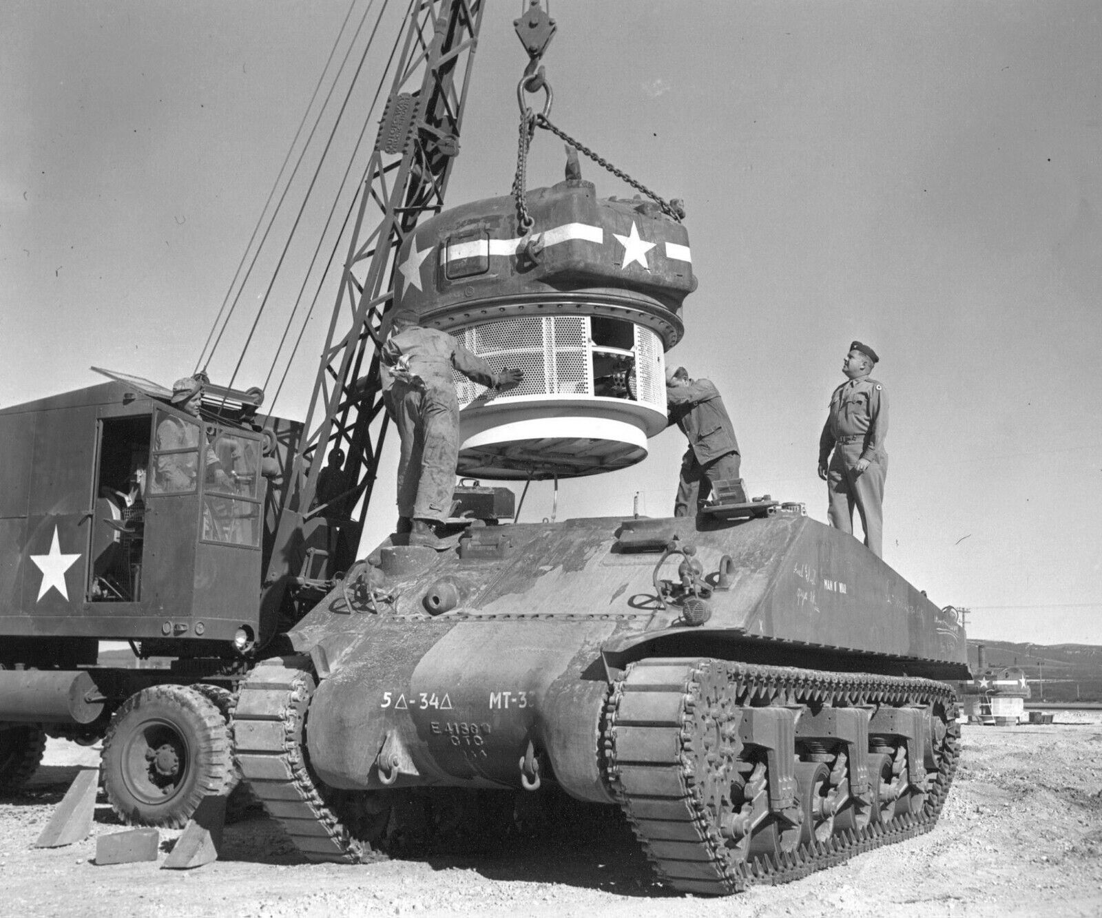 WW2 WWII Photo US Army M4 Sherman Tank in Italy June 1944 World War Two / 3256