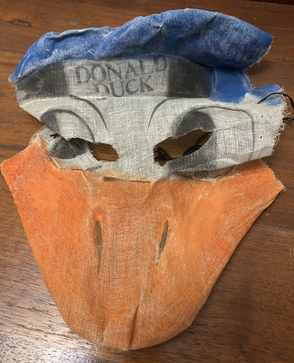 Very Old Antique/ Donald Duck - Cheese Cloth Mask
