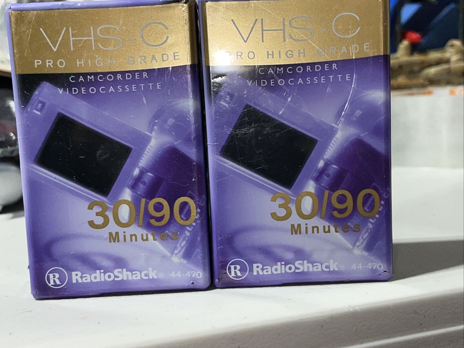 2 Radio Shack VHS-C Pro High Grade Camcorder Video Cassette 30/90 Minutes E4