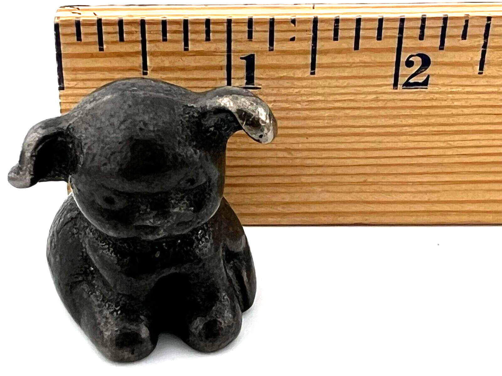 Vintage WADS Foundry Hubley  Pup Advertising Cast Iron Dog Paperweight