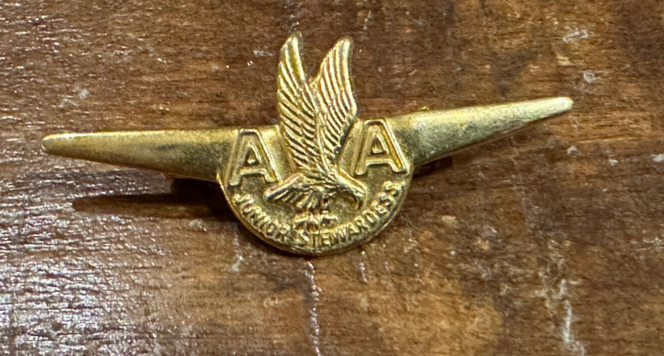 Vintage 1960s American Airline AA Junior Stewardess Pin