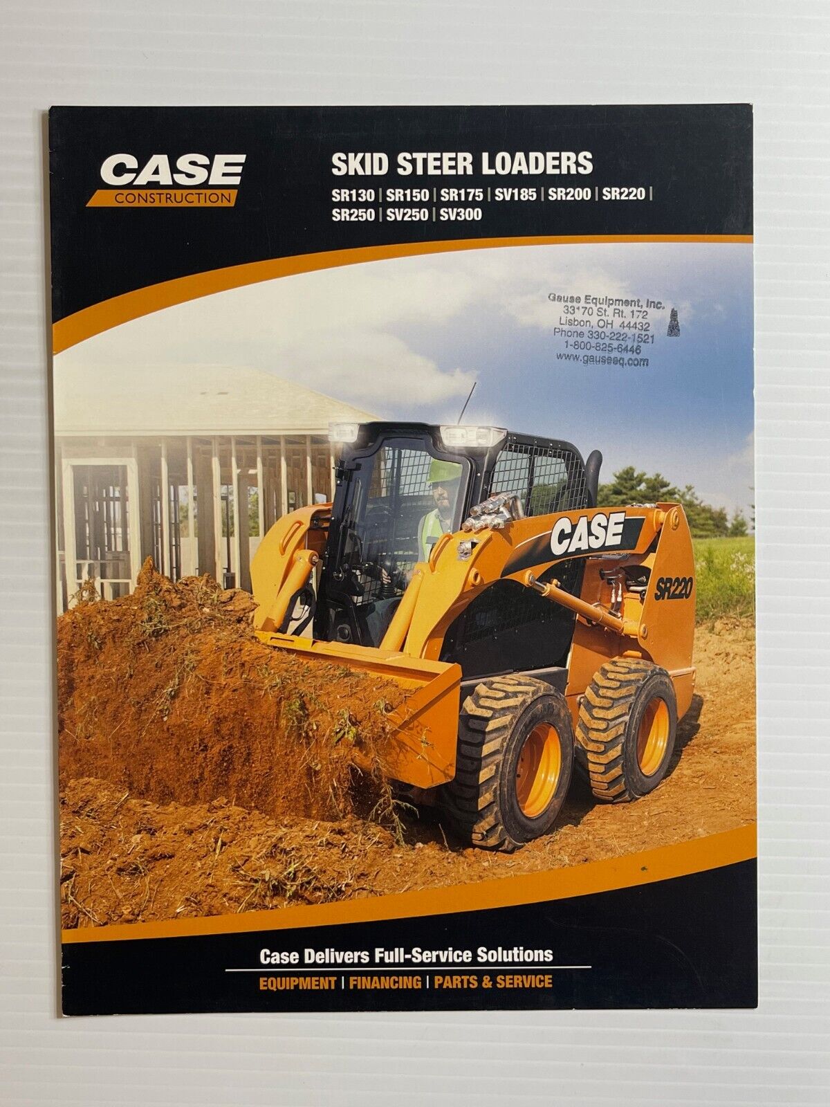 Case *SR130-SV300* Skid-Steer Loader Sales Brochure (Original Brochure) *2010*
