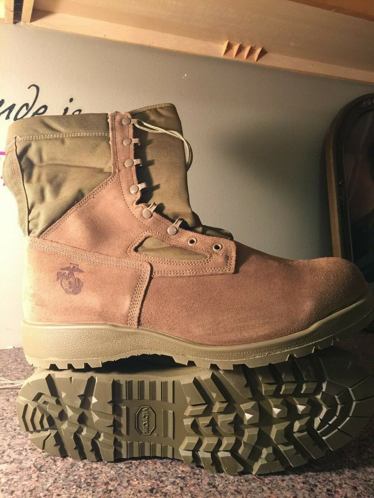 New GI Issue Belleville USMC Hot Weather Boots - Olive - 16 XWide