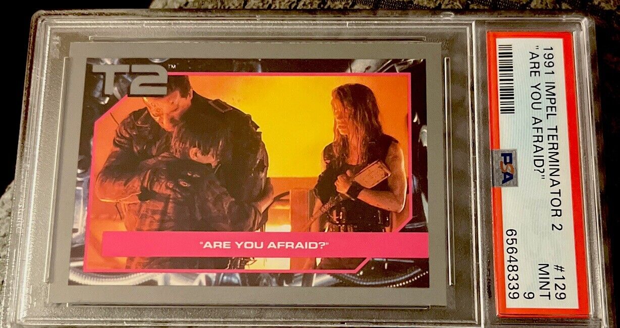 1991 Impel Terminator 2 Arnold Schwarzenegger PSA 9 Linda Hamilton 