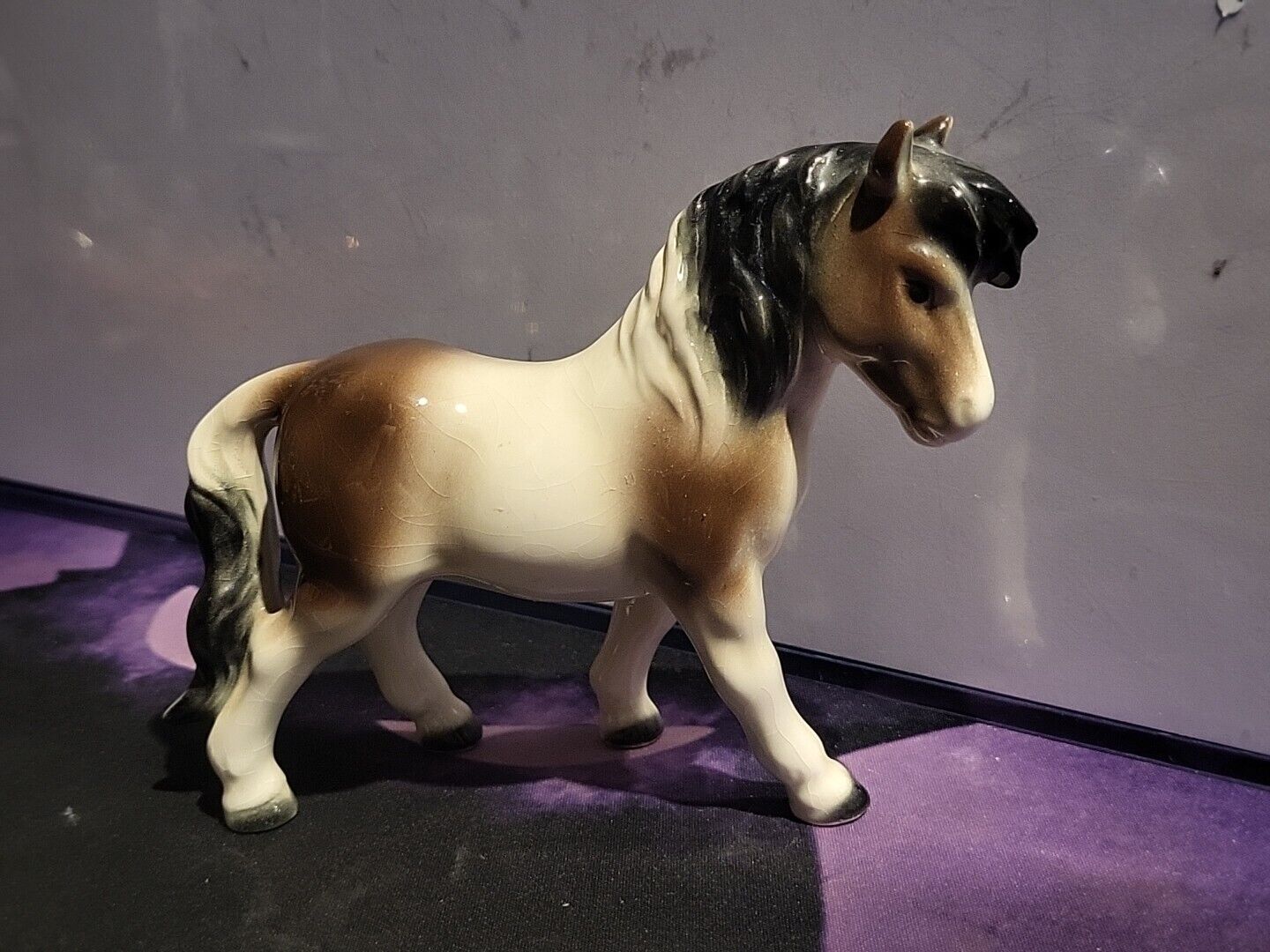 Goebel Porcelain Pony Brown And White  Rare Pony 