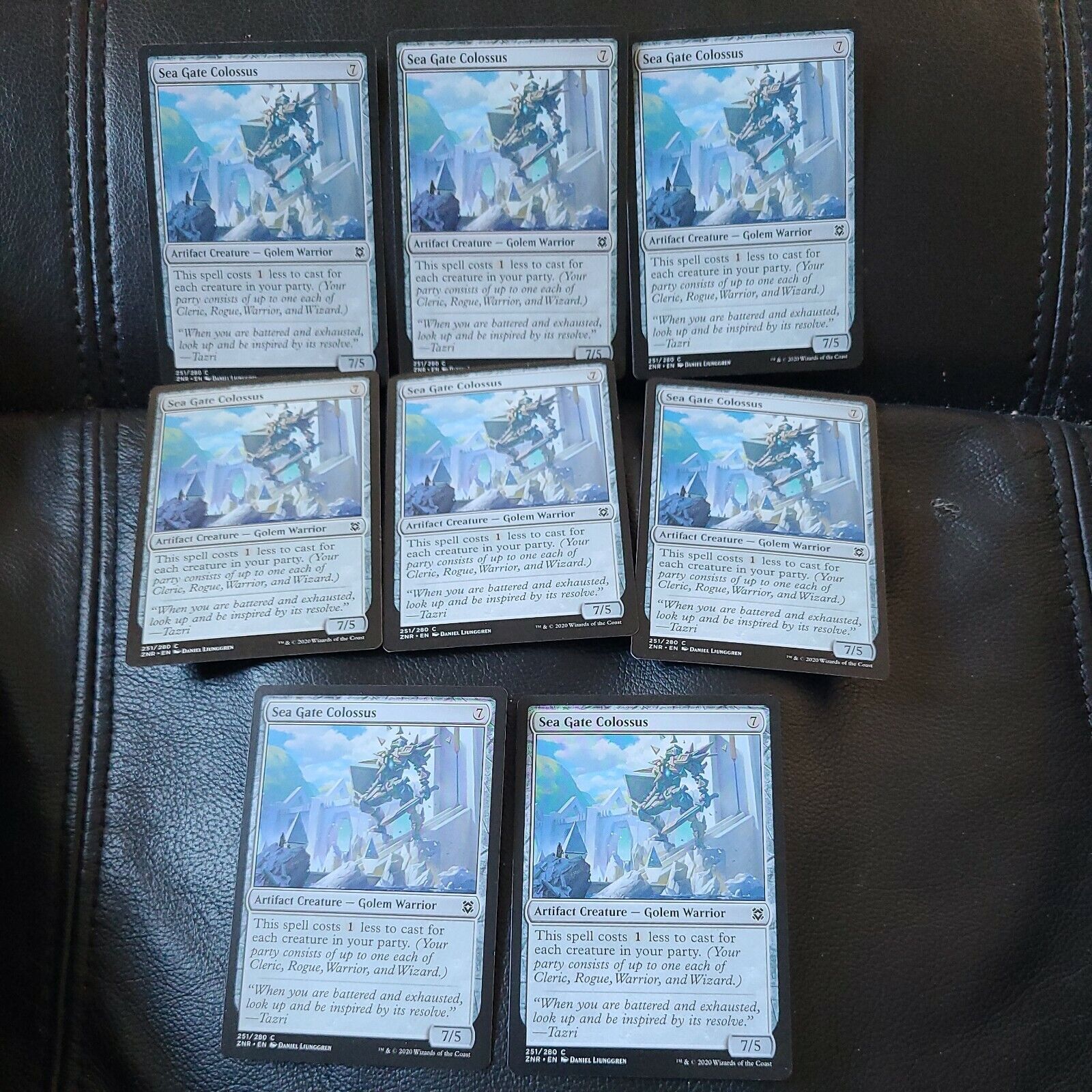 MTG ZNR Lot Of 8 Sea Gate Colossus NEW Card# 251/280 