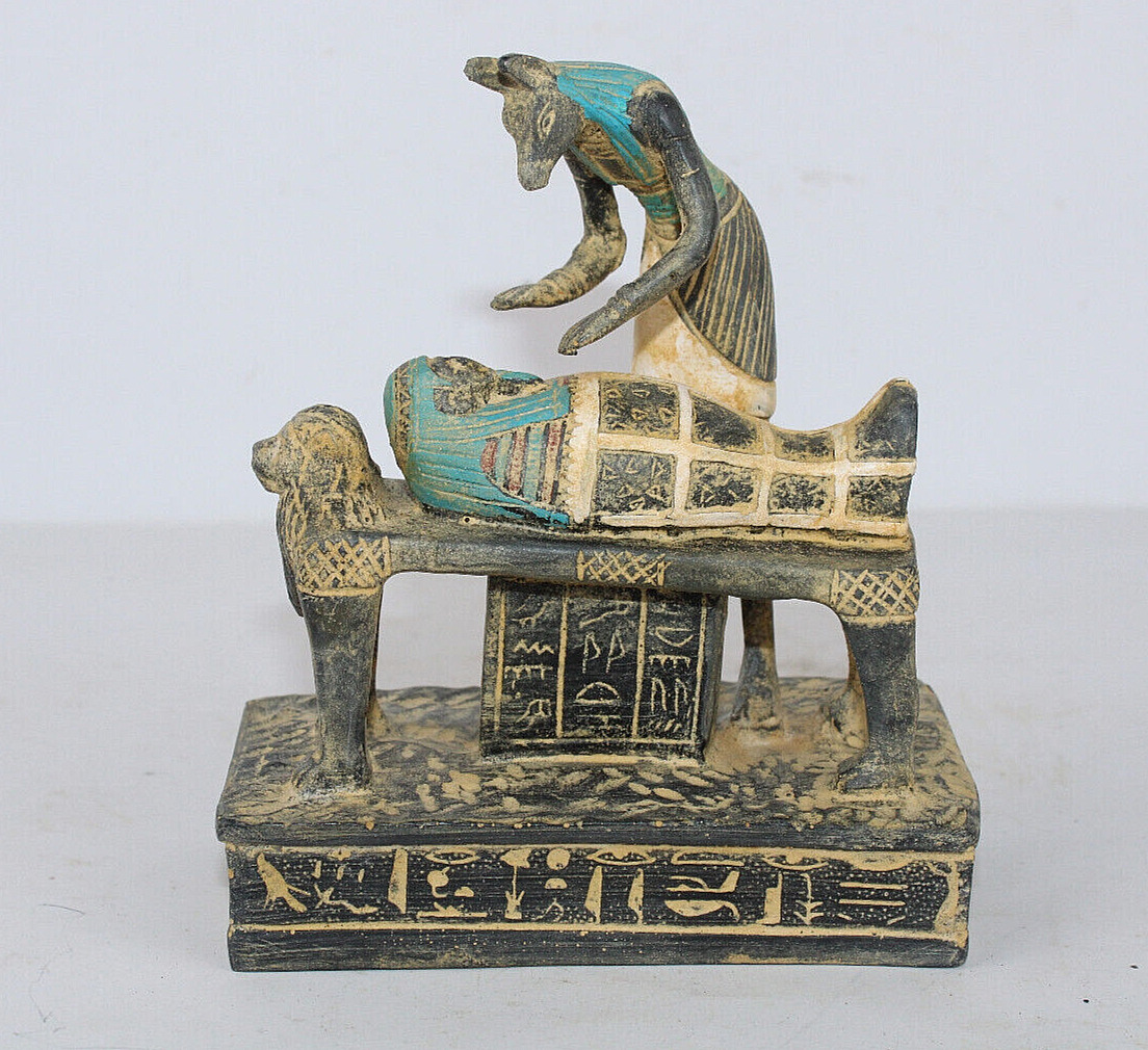 RARE ANCIENT EGYPTIAN ANTIQUE ANUBIS Other Life Mummification Statue Stone (BV)
