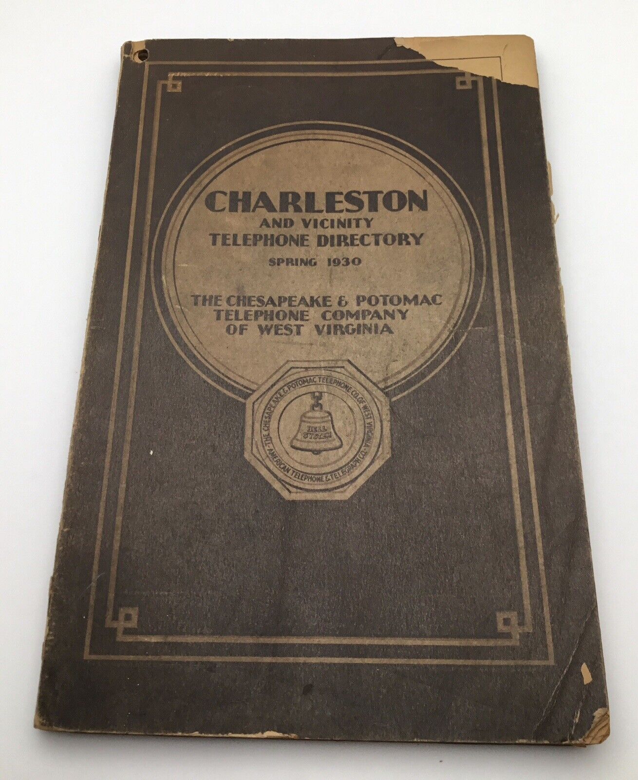 Charleston West Virginia Spring 1930 C&P Telephone Directory 