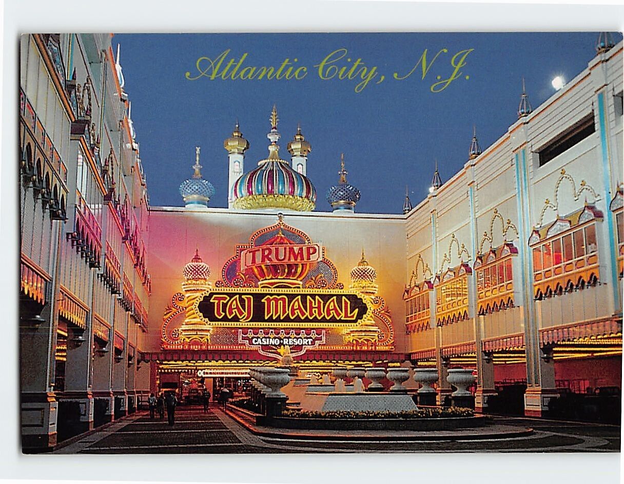 Postcard The Trump Taj Mahal Casino-Hotel Atlantic City New Jersey USA