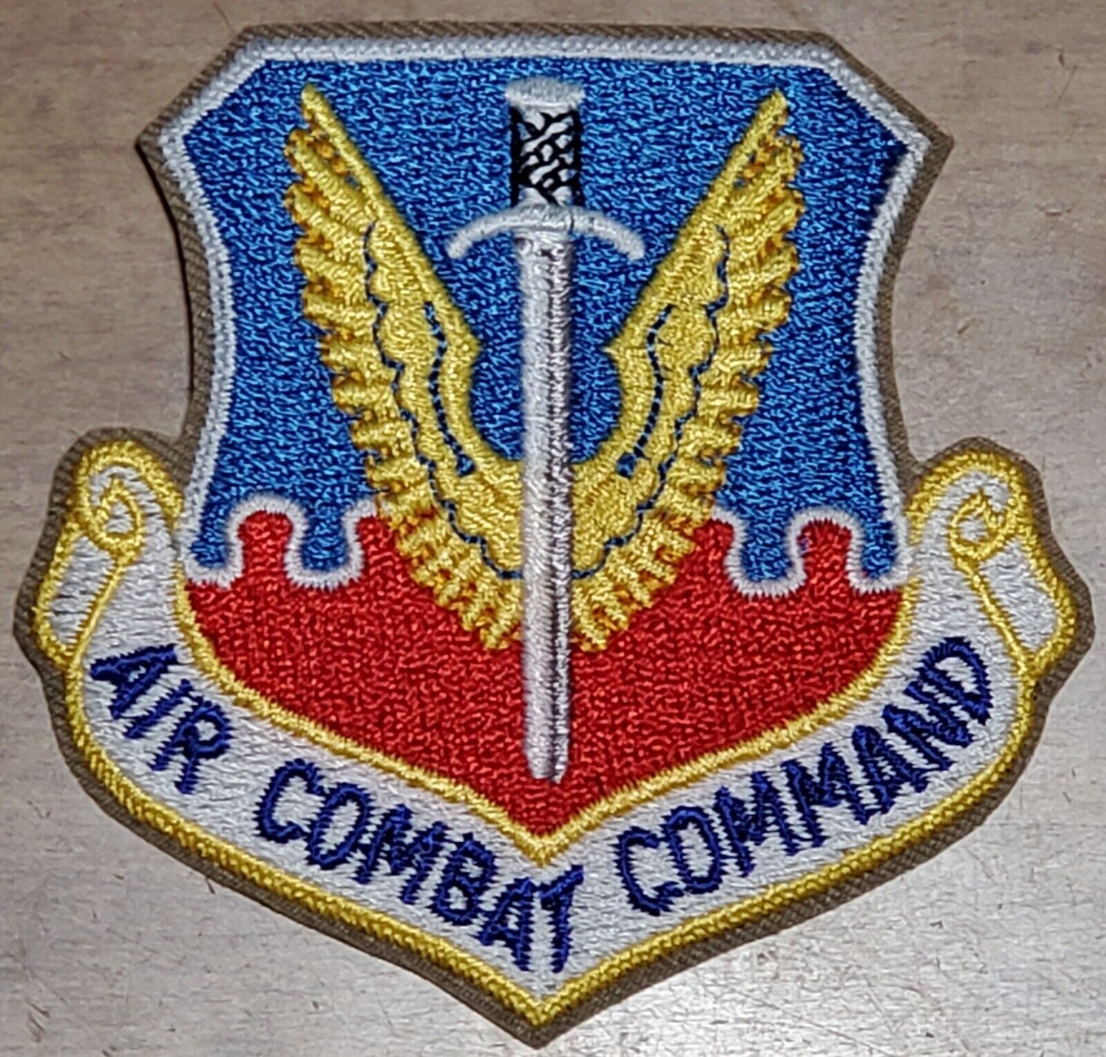 USAF AIR FORCE: AIR COMBAT COMMAND COLOR PATCH VINTAGE ORIGINAL MILITARY NEW