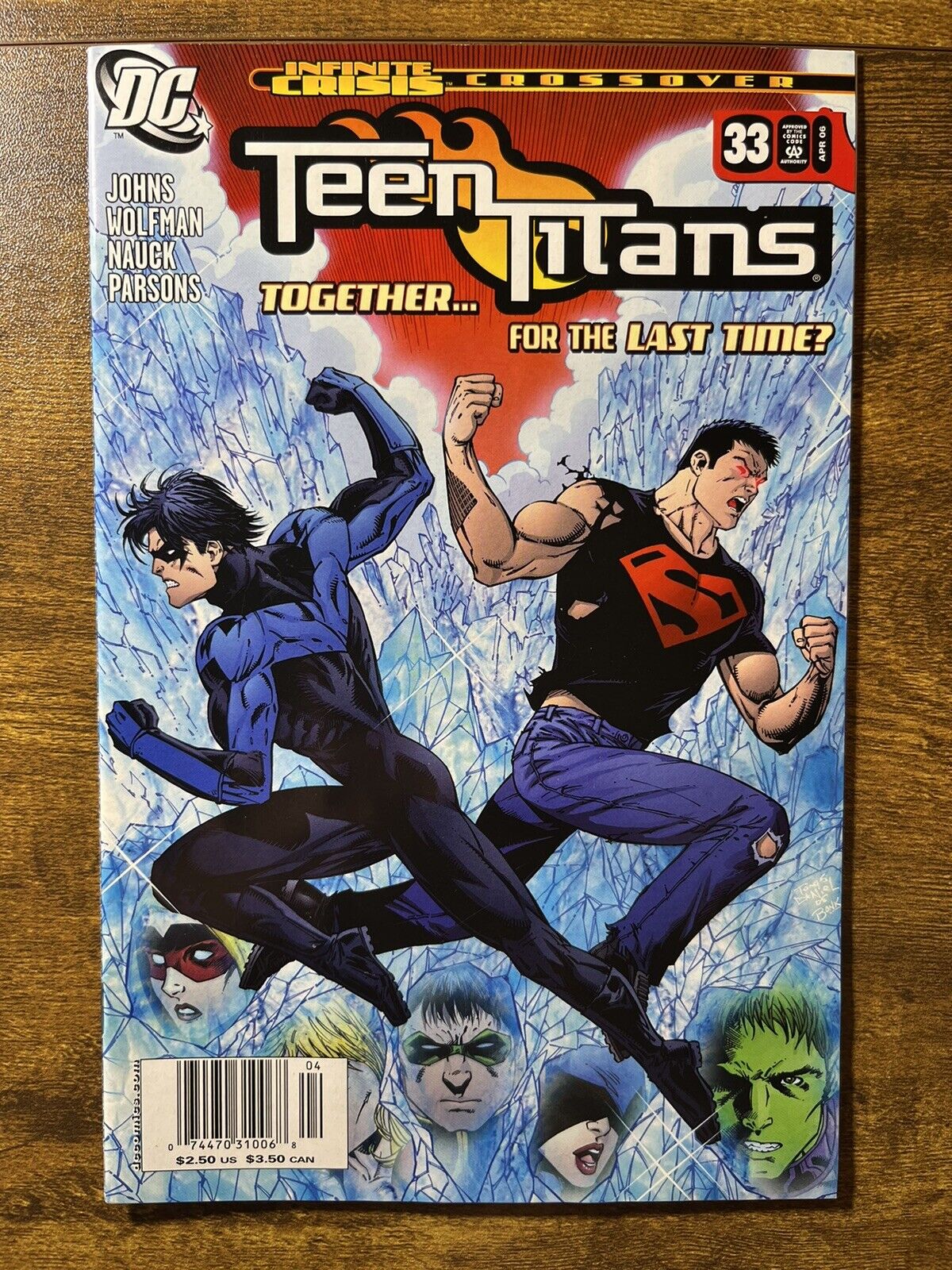TEEN TITANS 33 EXTREMELY RARE NEWSSTAND VARIANT DC COMICS 2006