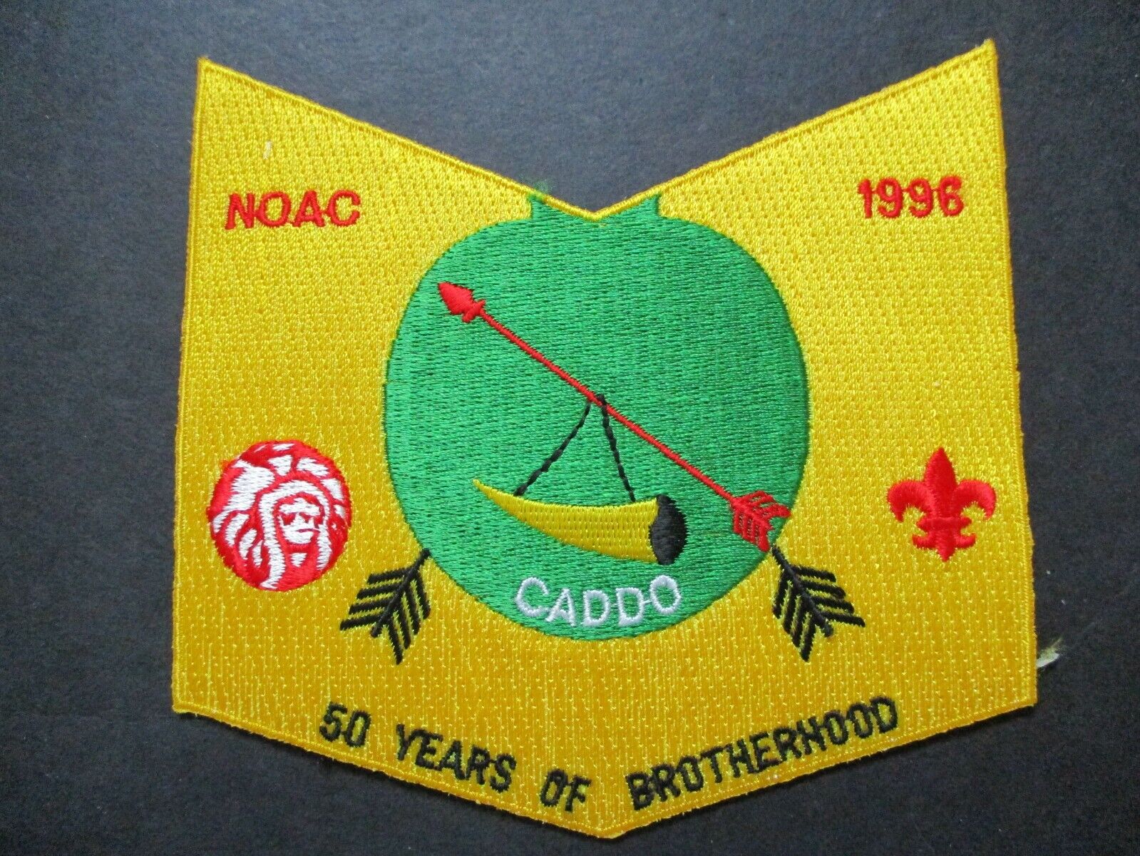 Caddo Noac 1996 50 Years of Brotherhood boy scout patch