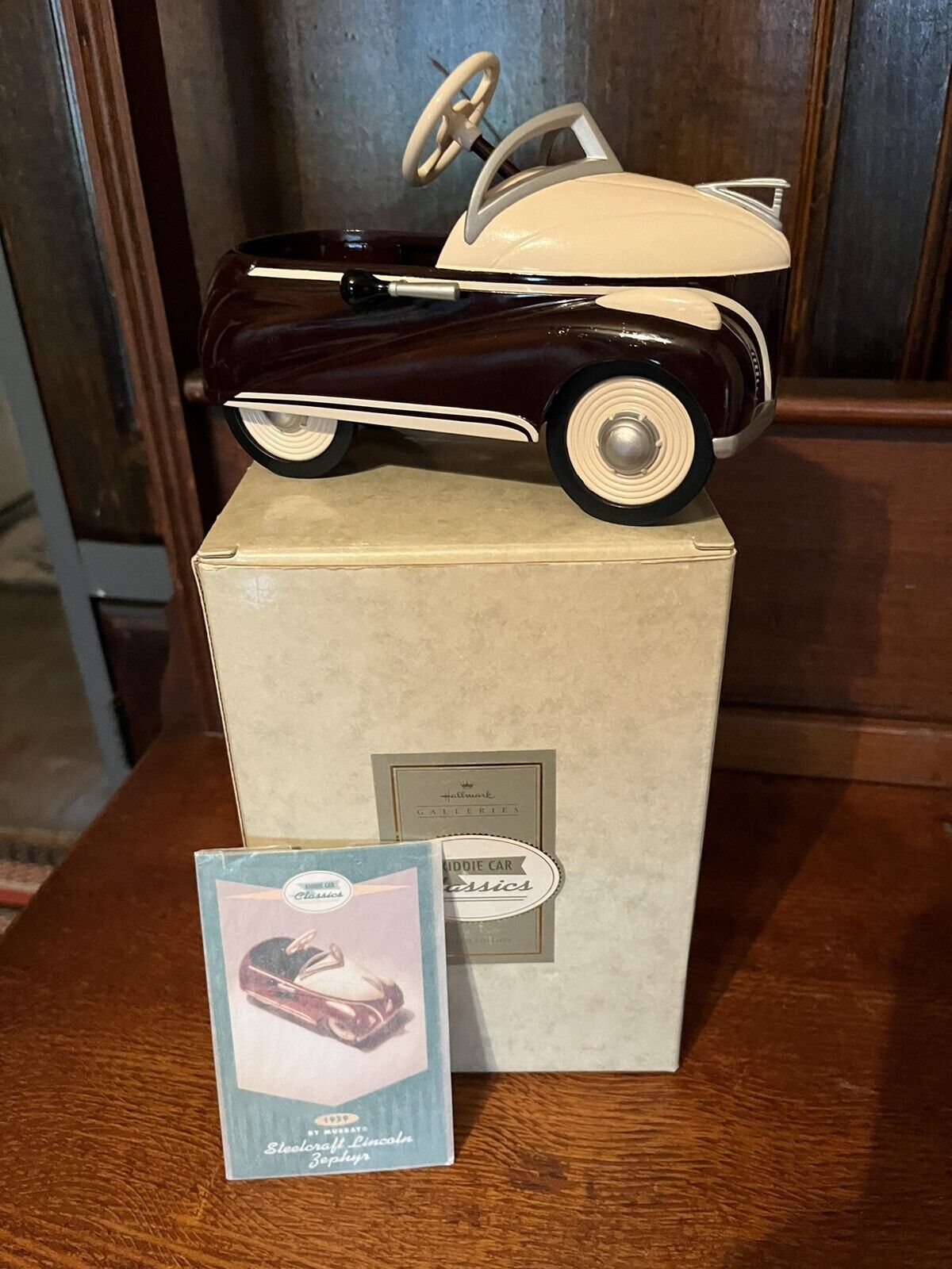 Hallmark Kiddie Car Classics 1939 Steelcraft Lincoln Zephyr by Murray pedal