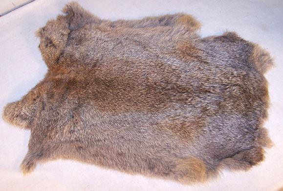 BUY 1 GET 1 FREE NATURAL GREY GENUINE RABBIT SKIN  hide fur pelt skins bunny