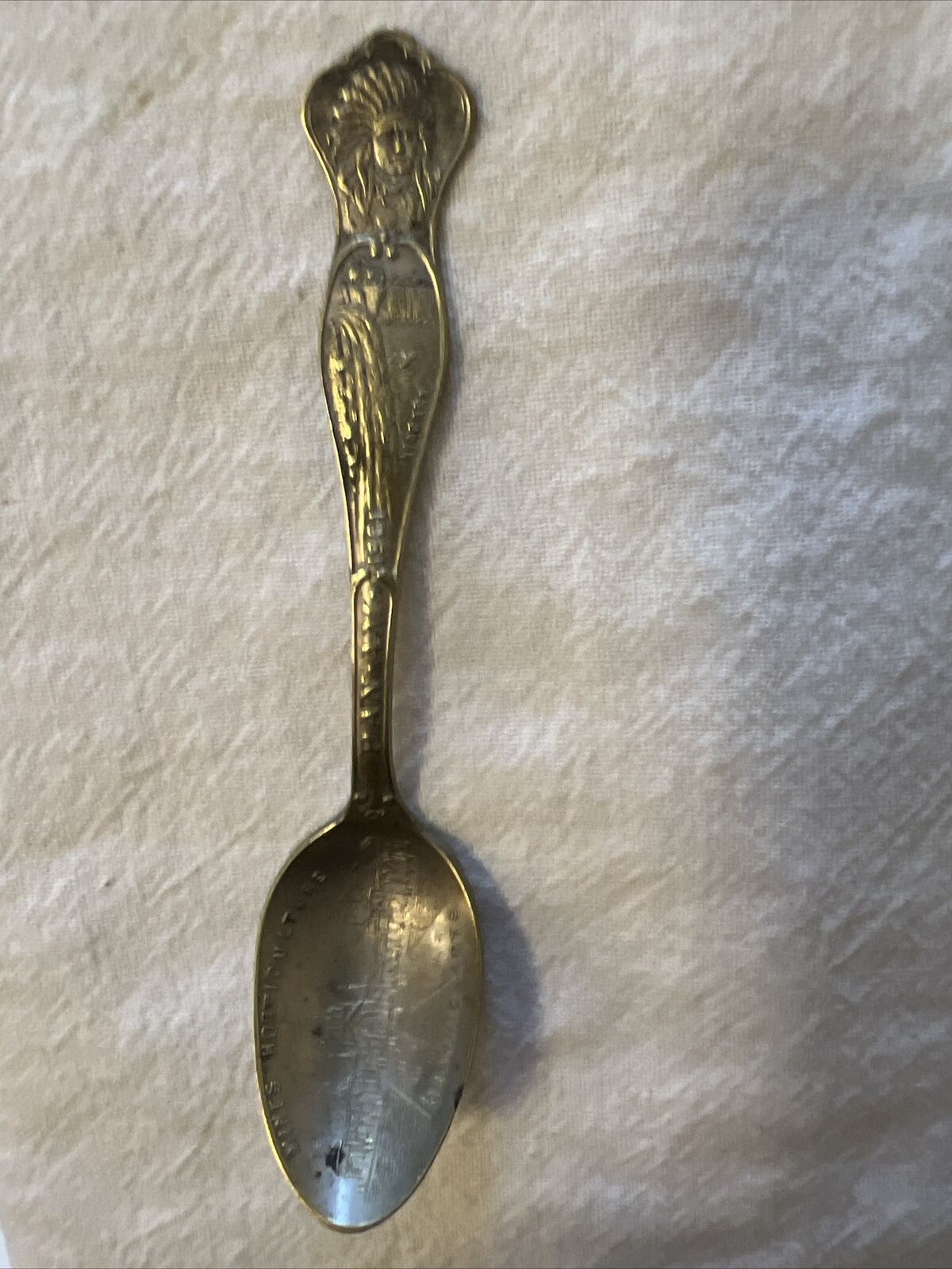 1901 Pan American World\'s Fair Souvenir Spoon, Niagara Falls, Buffalo NY, VG+