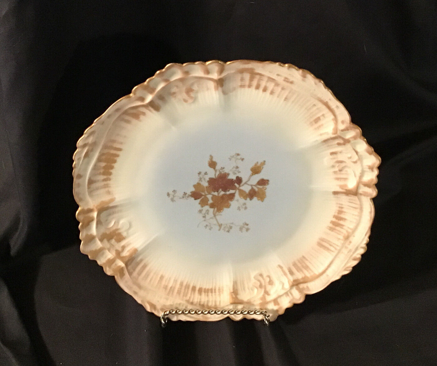 P.H. Leonard (PHL) Porcelain, Limoges Antique Plate, Circa 1890’s-1915