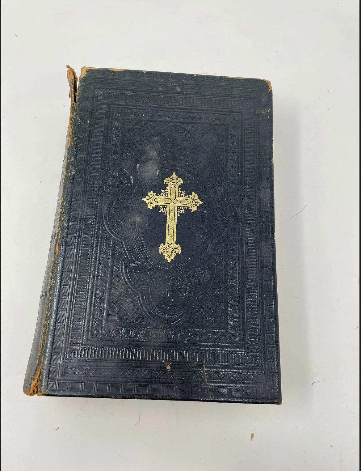 Antique 1891 Danish Lutheran Bible Religion Religious