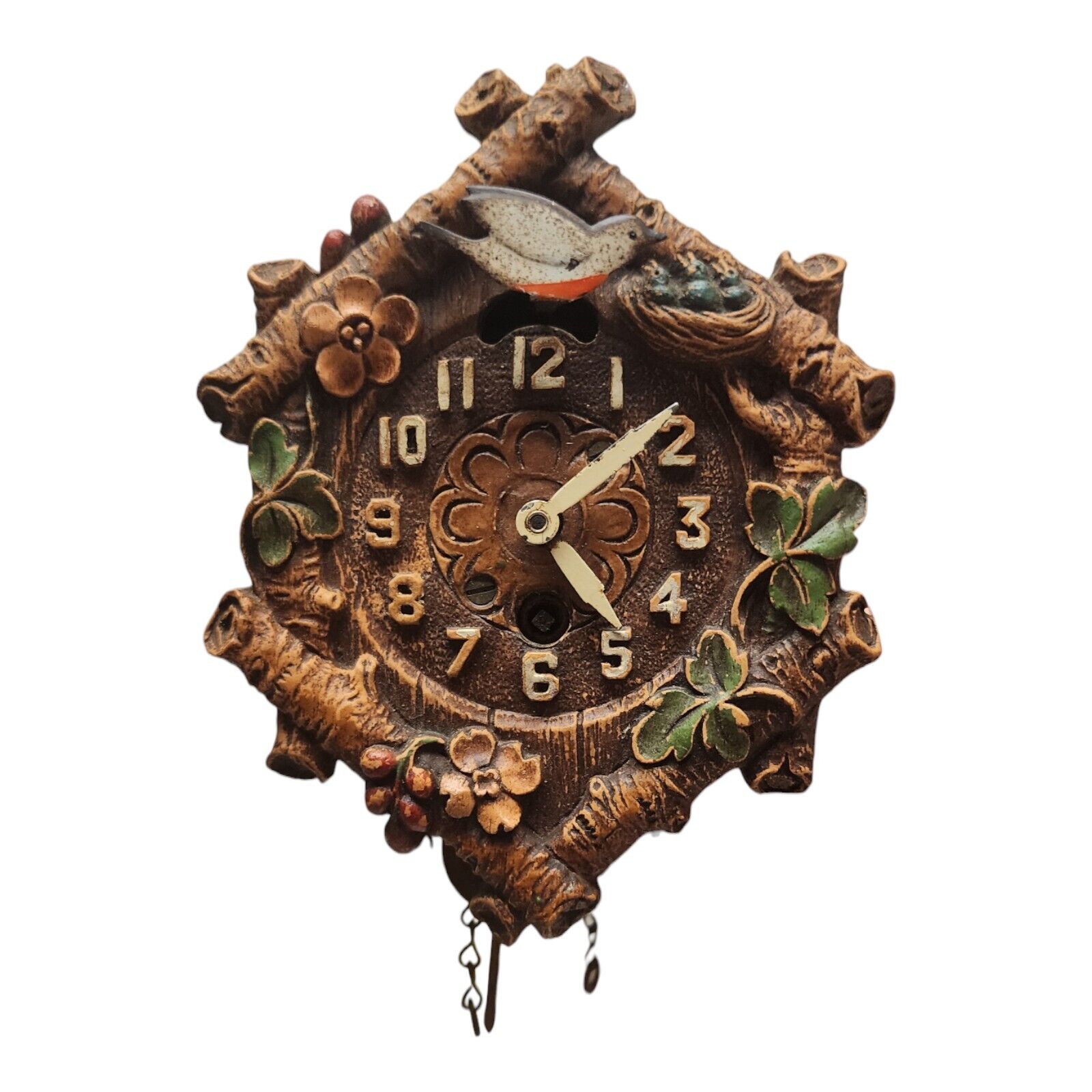 Rare 1930s Lux Clock  Miniature Cuckoo Clock  Not Tested