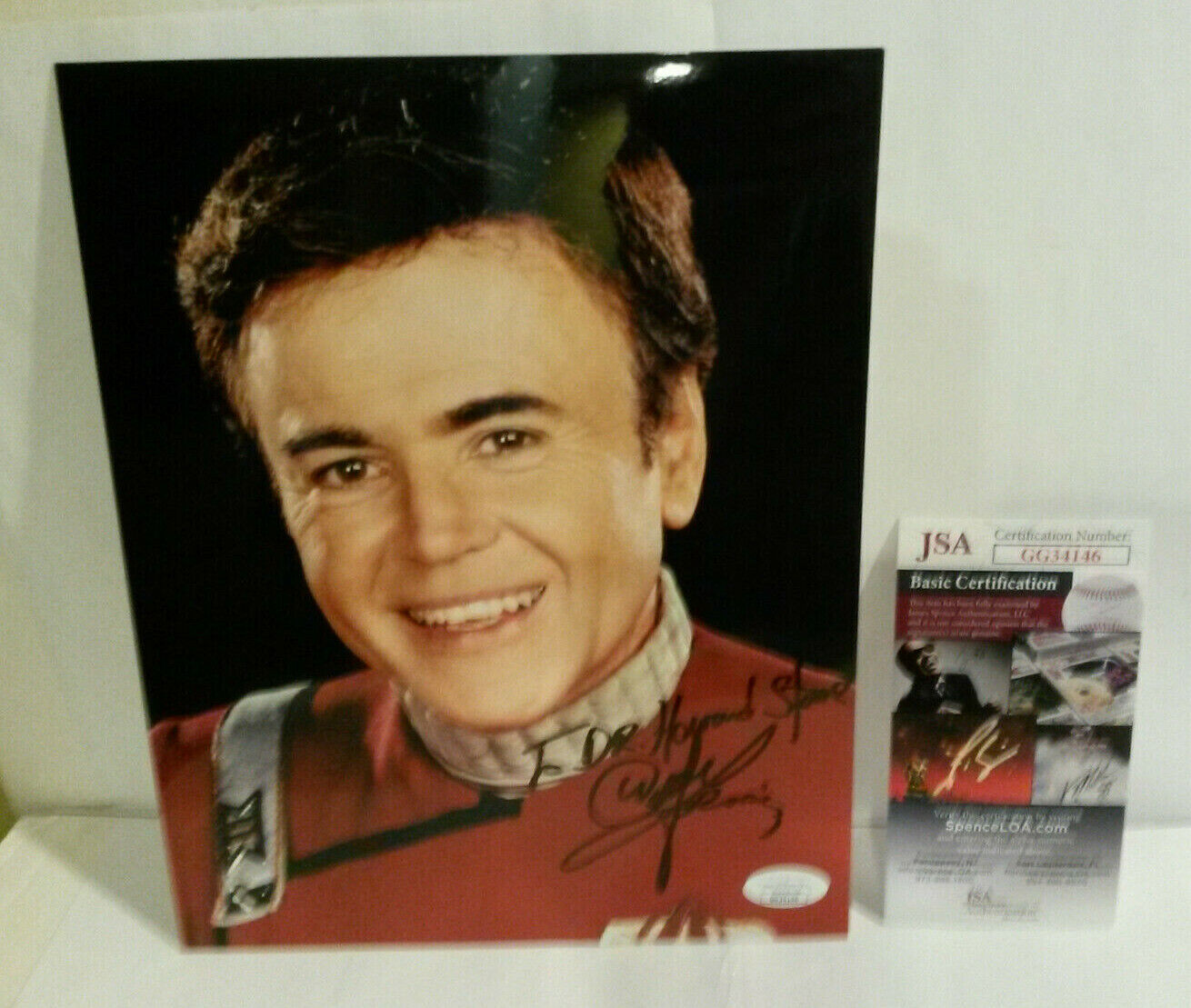 Walter Koenig hand signed photo autograph JSA cert. Star Trek TOS Chekov