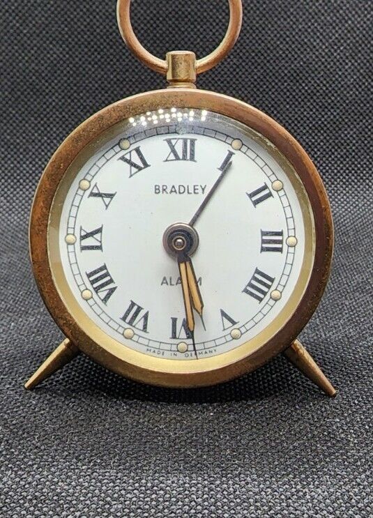 Vintage bradley Travel Alarm Clock- Winds And Is Working