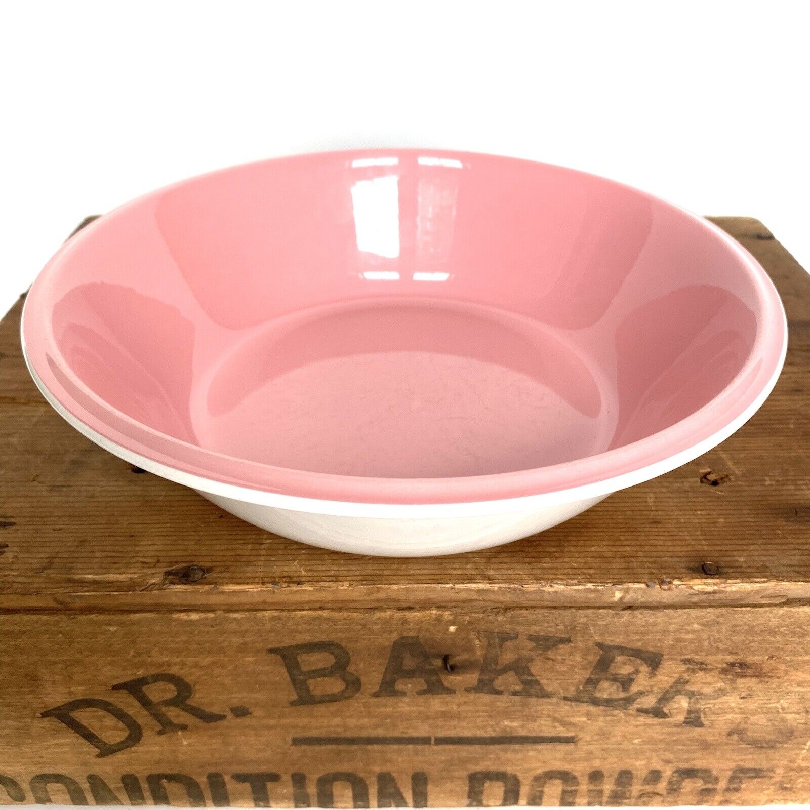 RARE Pink Bowl MidCentury MCM Japan Mikasa Soup Noodle Dish Accent 9” Vintage