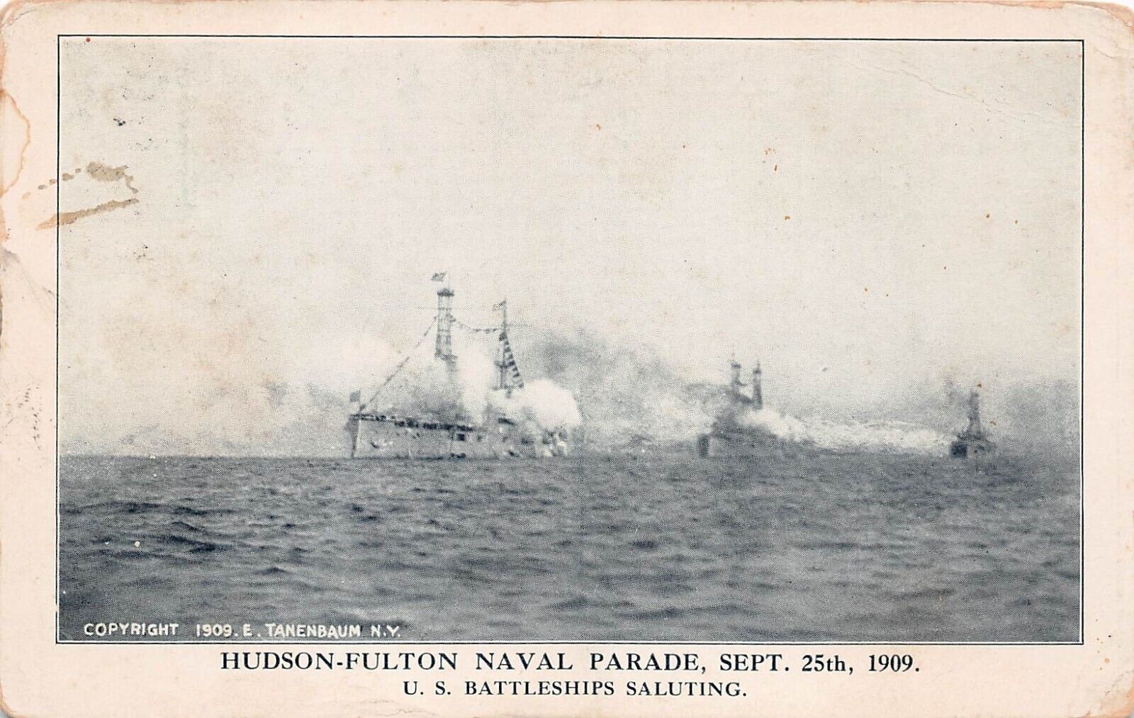 New York City NY Hudson Fulton Naval Parade 1909 Navy Military Vtg Postcard C16