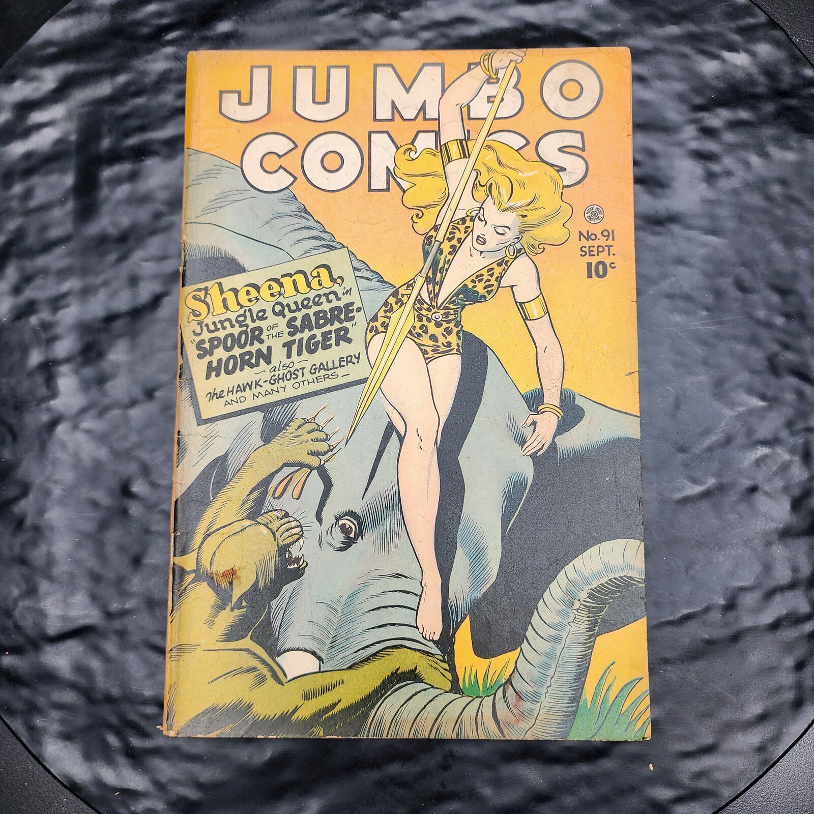 Jumbo Comics #91 VG+ Golden Age 1946 Jungle Fiction House Sheena 📚🌿