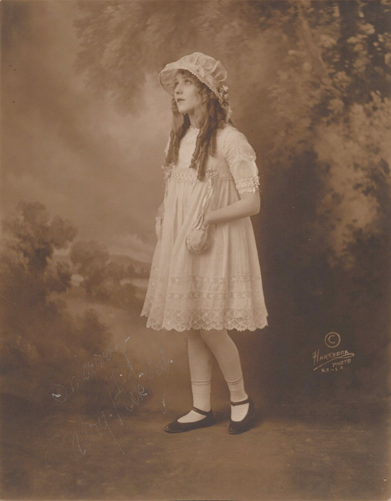 HOLLYWOOD BEAUTY MARY PICKFORD HARTSOOK STUNNING SIGNED PORTRAIT 1920s Photo C21