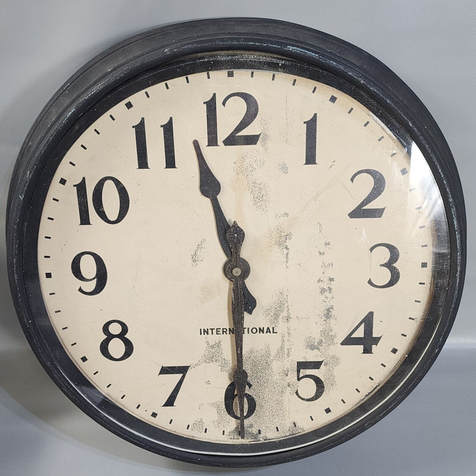 Antique International Business Machines Industrial Wall Clock 21\
