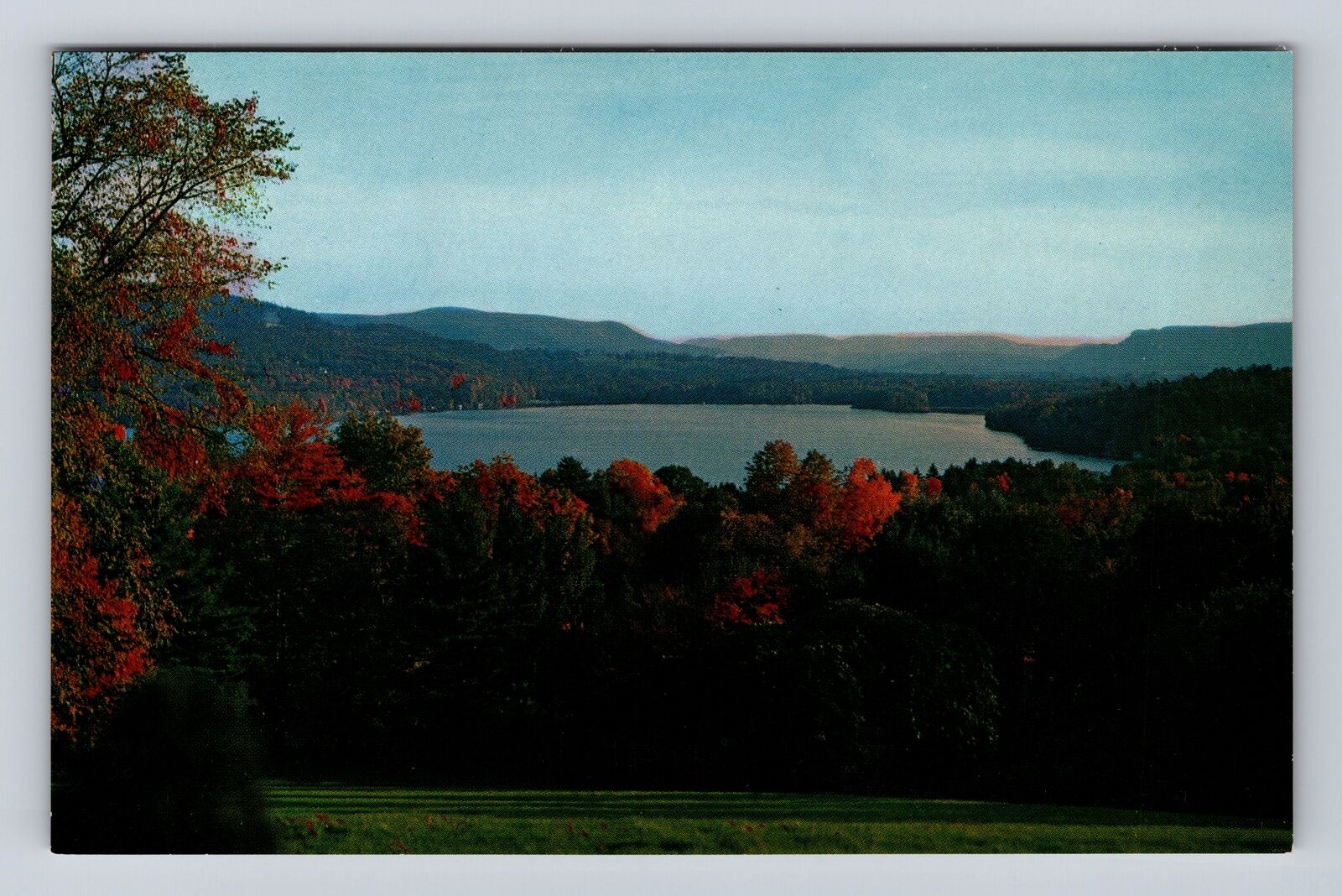 Berkshires MA-Massachusetts, Stockbridge Bowl, Antique, Vintage Postcard